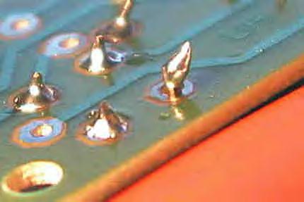 Picture of a cold soldering joint