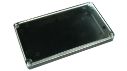 Transparent cover case, flat approx. 120 x 70 x 15 mm