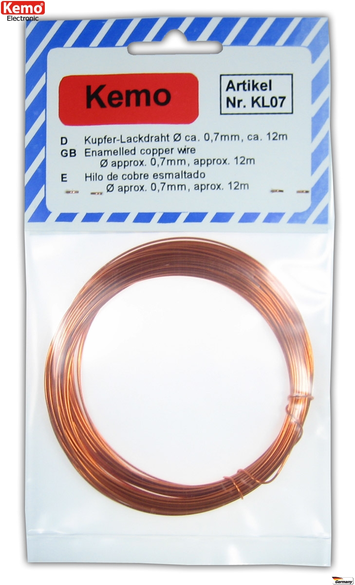 S707 Enamelled Copper Wire 0,6mm 16m Lackdraht Cu Wire 