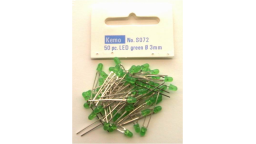 LED Ø 3 mm zielona ok. 50 szt.