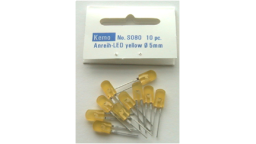 Line up LED Ø 5mm yellow approx. 10 pieces
