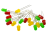 LEDs red-green-yellow Ø 5mm, approx. 18 pieces